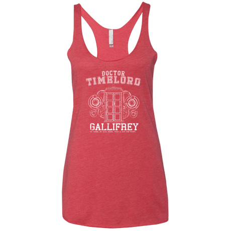 T-Shirts Vintage Red / X-Small Time Lord Women's Triblend Racerback Tank