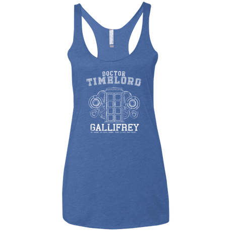 T-Shirts Vintage Royal / X-Small Time Lord Women's Triblend Racerback Tank