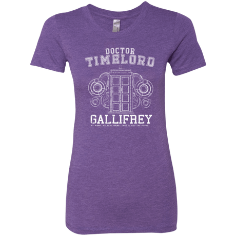 T-Shirts Purple Rush / Small Time Lord Women's Triblend T-Shirt