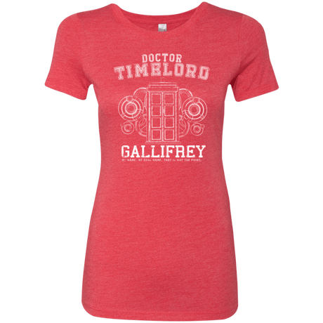 T-Shirts Vintage Red / Small Time Lord Women's Triblend T-Shirt