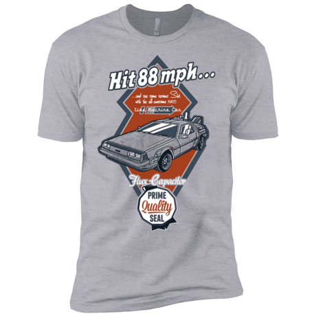 T-Shirts Heather Grey / YXS Time Machine Car Boys Premium T-Shirt