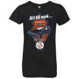 T-Shirts Black / YXS Time Machine Car Girls Premium T-Shirt