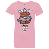 T-Shirts Light Pink / YXS Time Machine Car Girls Premium T-Shirt