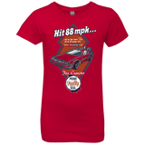 T-Shirts Red / YXS Time Machine Car Girls Premium T-Shirt