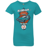 T-Shirts Tahiti Blue / YXS Time Machine Car Girls Premium T-Shirt