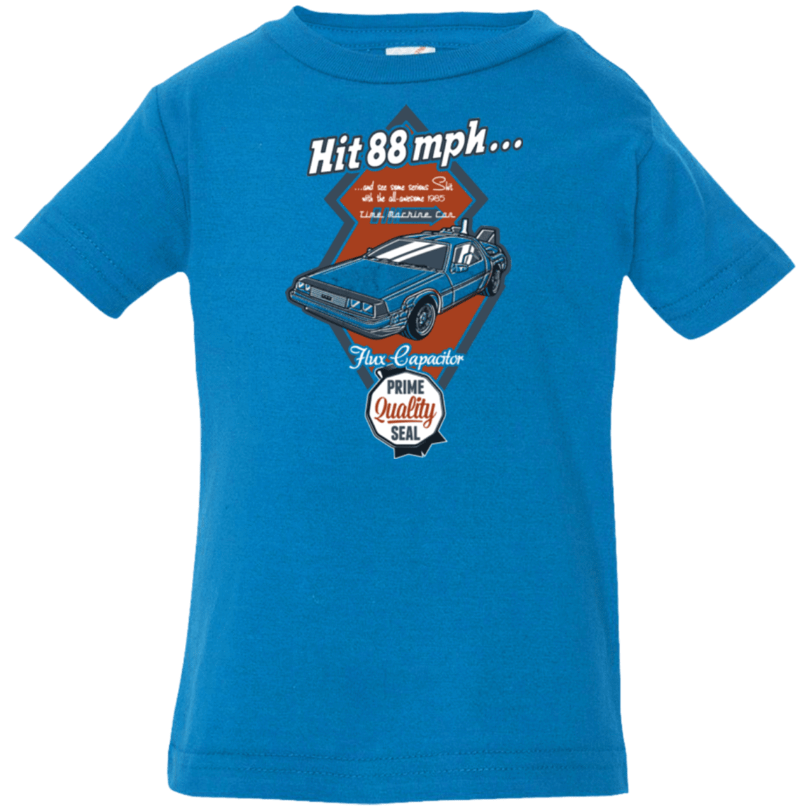 T-Shirts Cobalt / 6 Months Time Machine Car Infant Premium T-Shirt