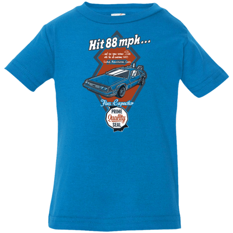 T-Shirts Cobalt / 6 Months Time Machine Car Infant Premium T-Shirt