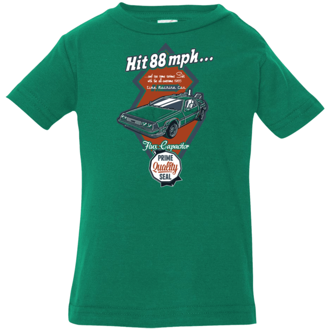 T-Shirts Kelly / 6 Months Time Machine Car Infant Premium T-Shirt