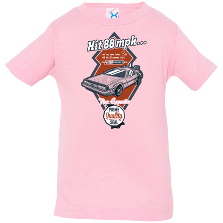 T-Shirts Pink / 6 Months Time Machine Car Infant Premium T-Shirt
