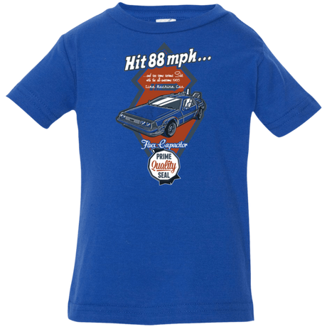 T-Shirts Royal / 6 Months Time Machine Car Infant Premium T-Shirt