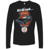 T-Shirts Black / Small Time Machine Car Men's Premium Long Sleeve