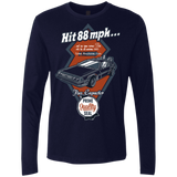 T-Shirts Midnight Navy / Small Time Machine Car Men's Premium Long Sleeve