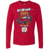 T-Shirts Red / Small Time Machine Car Men's Premium Long Sleeve