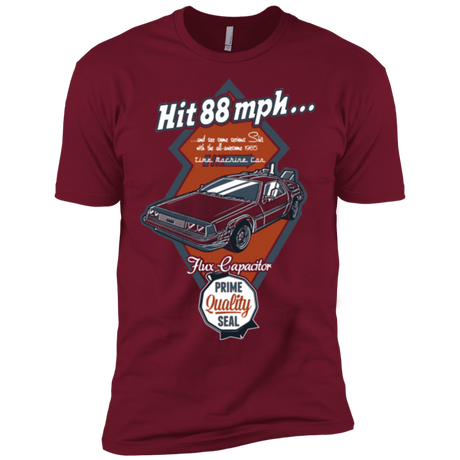 T-Shirts Cardinal / X-Small Time Machine Car Men's Premium T-Shirt