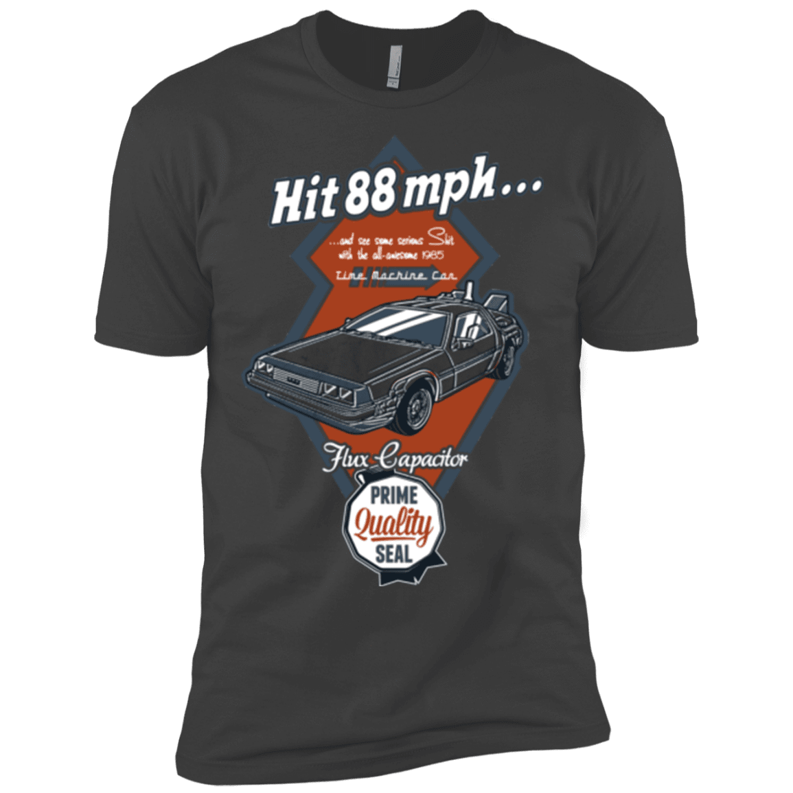 T-Shirts Heavy Metal / X-Small Time Machine Car Men's Premium T-Shirt
