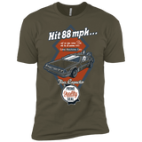 T-Shirts Military Green / X-Small Time Machine Car Men's Premium T-Shirt