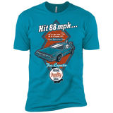 T-Shirts Turquoise / X-Small Time Machine Car Men's Premium T-Shirt