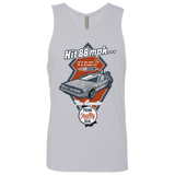 T-Shirts Heather Grey / Small Time Machine Car Men's Premium Tank Top