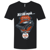 T-Shirts Black / X-Small Time Machine Car Men's Premium V-Neck