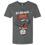 T-Shirts Heavy Metal / X-Small Time Machine Car Men's Premium V-Neck