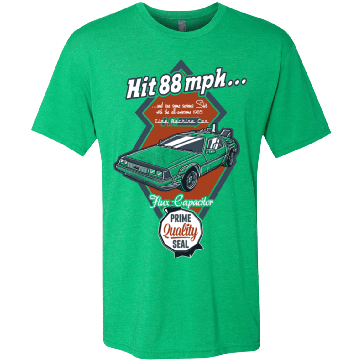 T-Shirts Envy / Small Time Machine Car Men's Triblend T-Shirt