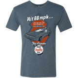 T-Shirts Indigo / Small Time Machine Car Men's Triblend T-Shirt