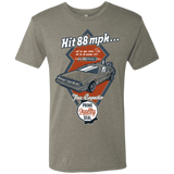 T-Shirts Venetian Grey / Small Time Machine Car Men's Triblend T-Shirt
