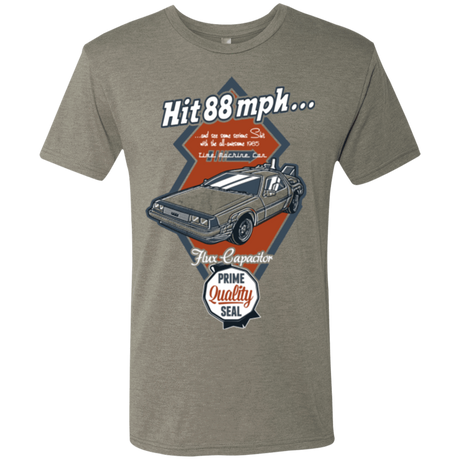 T-Shirts Venetian Grey / Small Time Machine Car Men's Triblend T-Shirt
