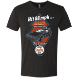 T-Shirts Vintage Black / Small Time Machine Car Men's Triblend T-Shirt