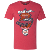 T-Shirts Vintage Red / Small Time Machine Car Men's Triblend T-Shirt
