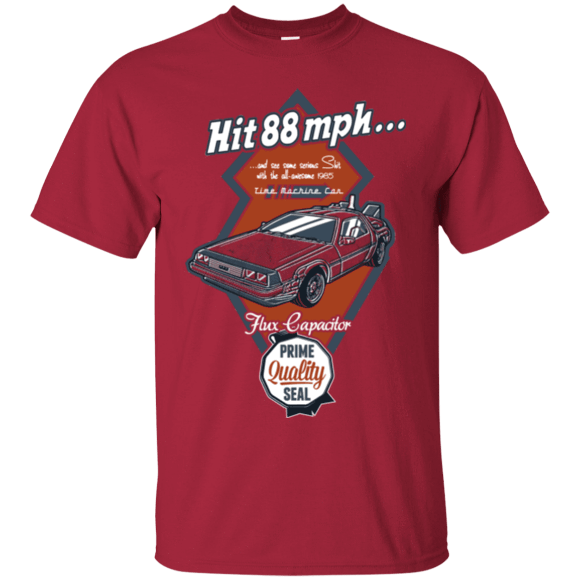 T-Shirts Cardinal / Small Time Machine Car T-Shirt