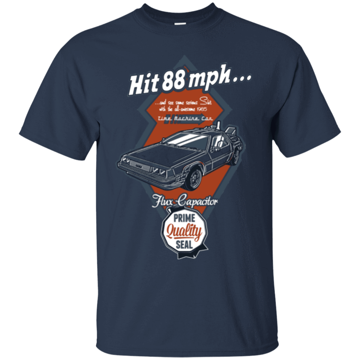 T-Shirts Navy / Small Time Machine Car T-Shirt