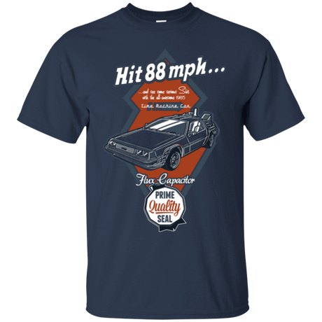 T-Shirts Navy / Small Time Machine Car T-Shirt