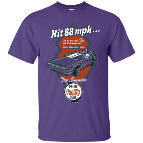 T-Shirts Purple / Small Time Machine Car T-Shirt