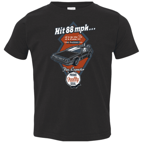 T-Shirts Black / 2T Time Machine Car Toddler Premium T-Shirt