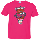 T-Shirts Hot Pink / 2T Time Machine Car Toddler Premium T-Shirt