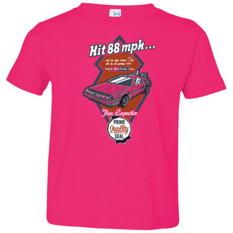 T-Shirts Hot Pink / 2T Time Machine Car Toddler Premium T-Shirt