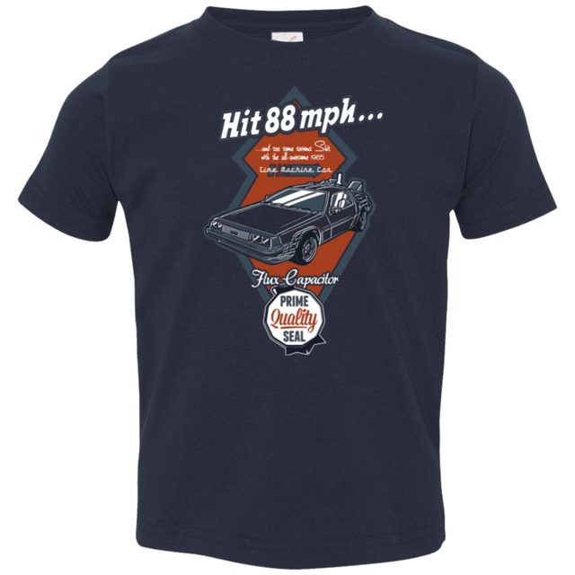 T-Shirts Navy / 2T Time Machine Car Toddler Premium T-Shirt