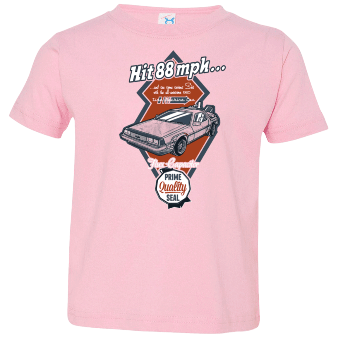 T-Shirts Pink / 2T Time Machine Car Toddler Premium T-Shirt