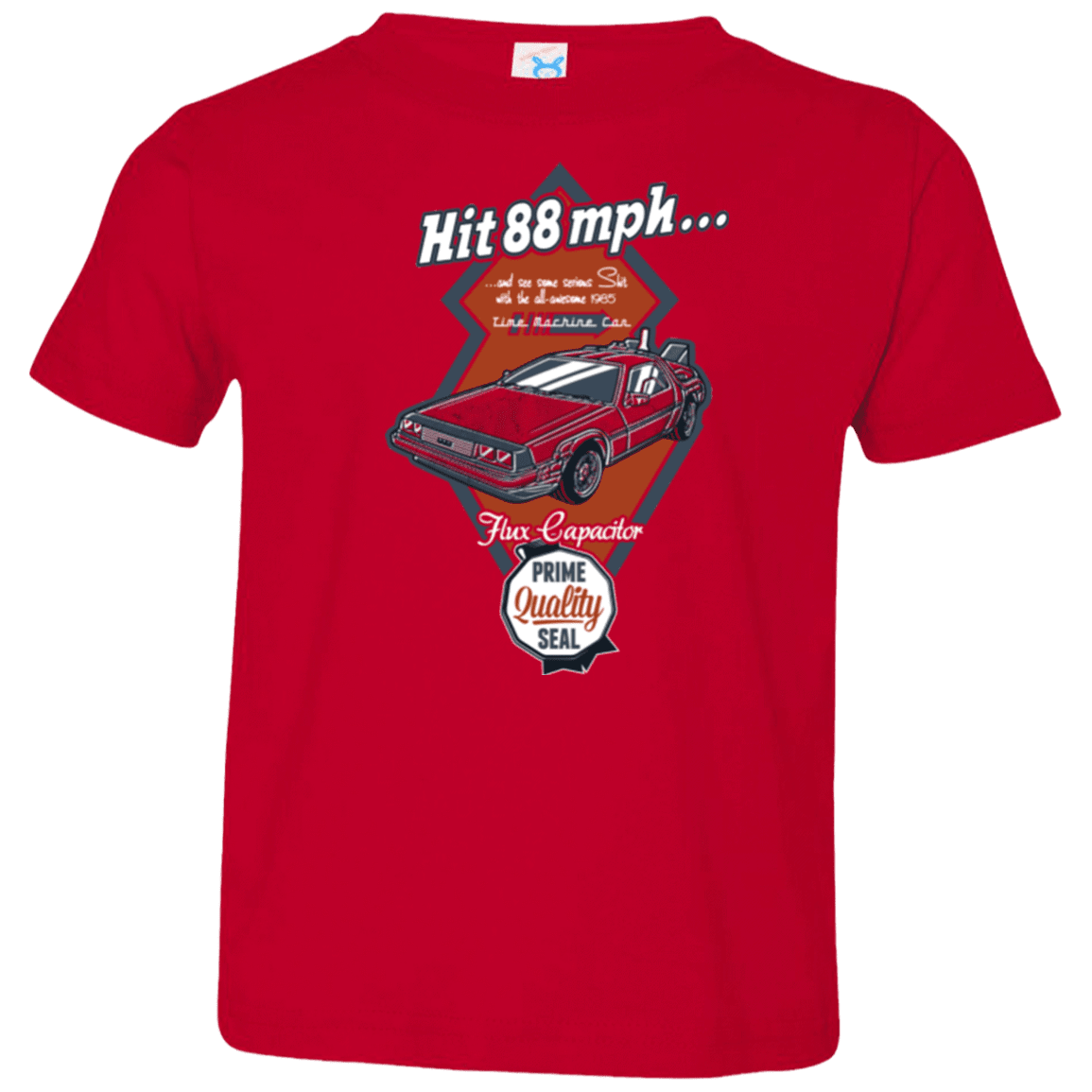 T-Shirts Red / 2T Time Machine Car Toddler Premium T-Shirt