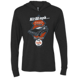 T-Shirts Vintage Black / X-Small Time Machine Car Triblend Long Sleeve Hoodie Tee