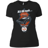 T-Shirts Black / X-Small Time Machine Car Women's Premium T-Shirt