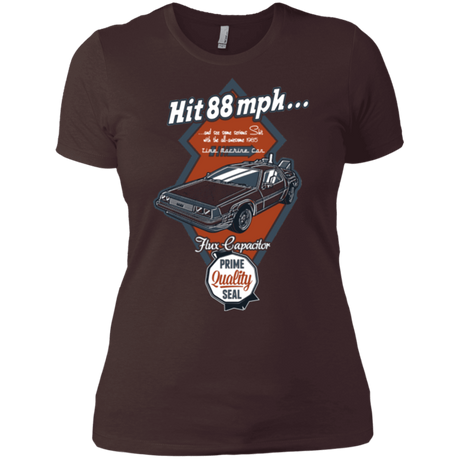 T-Shirts Dark Chocolate / X-Small Time Machine Car Women's Premium T-Shirt