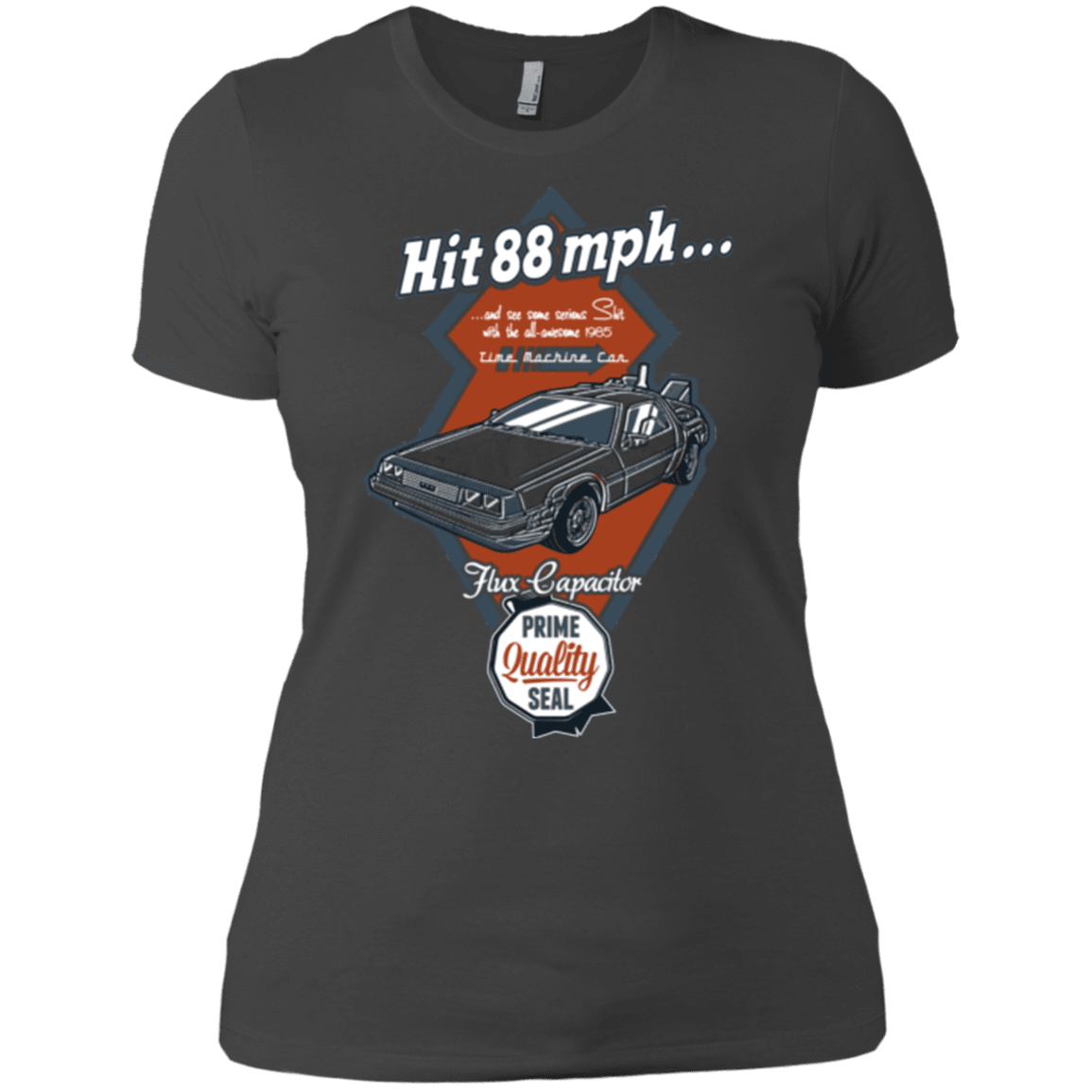 T-Shirts Heavy Metal / X-Small Time Machine Car Women's Premium T-Shirt
