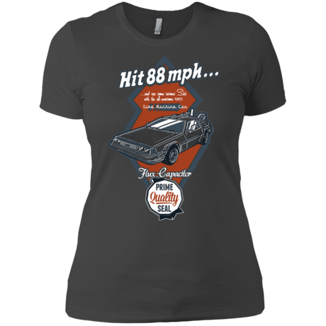 T-Shirts Heavy Metal / X-Small Time Machine Car Women's Premium T-Shirt