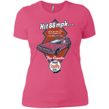 T-Shirts Hot Pink / X-Small Time Machine Car Women's Premium T-Shirt