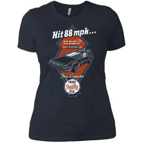 T-Shirts Indigo / X-Small Time Machine Car Women's Premium T-Shirt