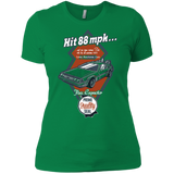 T-Shirts Kelly Green / X-Small Time Machine Car Women's Premium T-Shirt