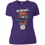 T-Shirts Purple / X-Small Time Machine Car Women's Premium T-Shirt