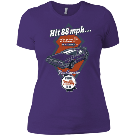 T-Shirts Purple / X-Small Time Machine Car Women's Premium T-Shirt